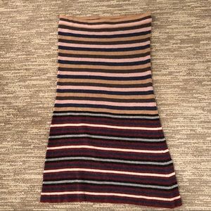 Anthropologie Adriane Striped Skirt